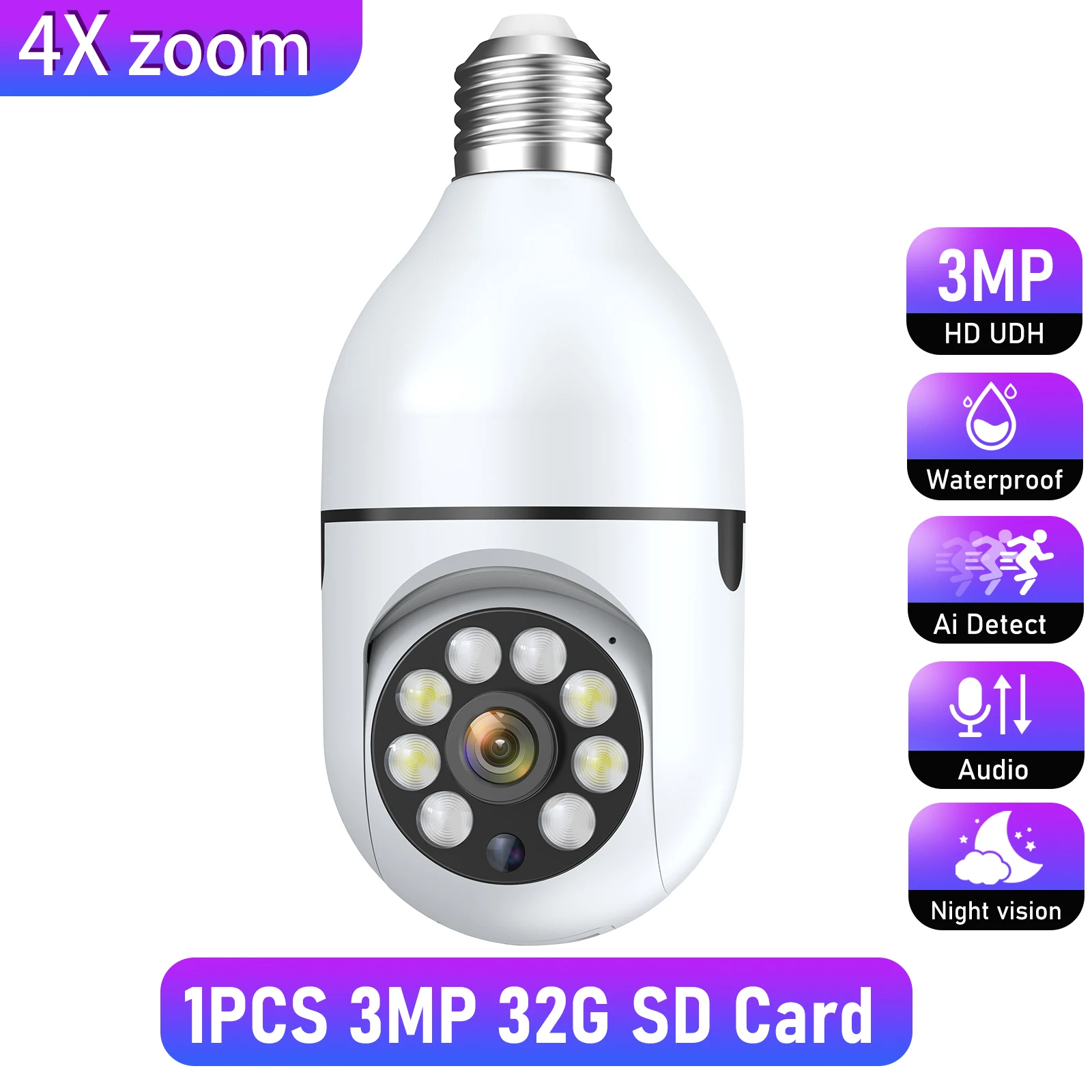1PCS 3MP 32G SD Card